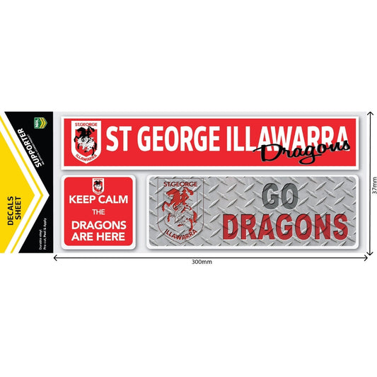 Dragons Car Window Decals (Set of 3)