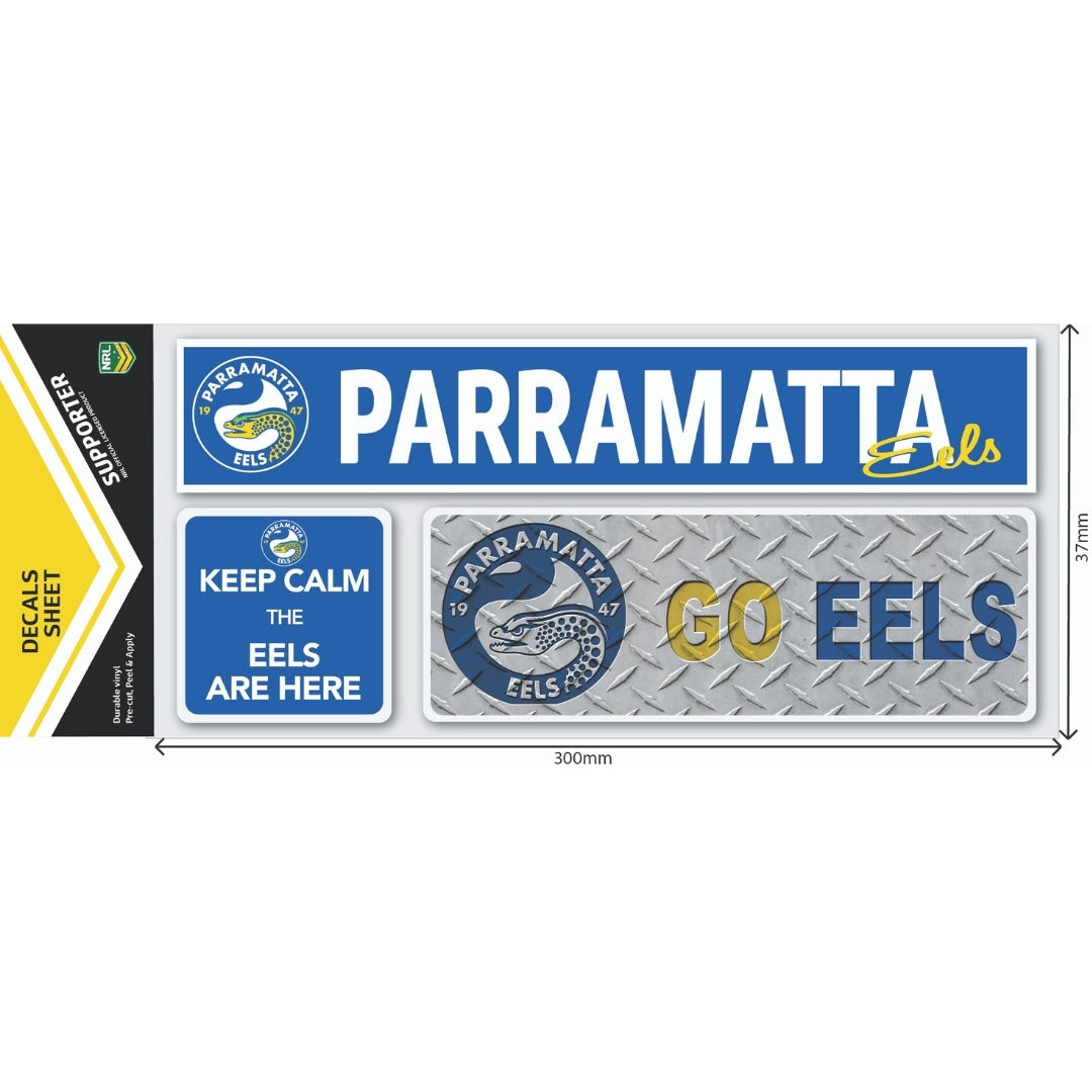 Eels Car Window Decals (Set of 3)