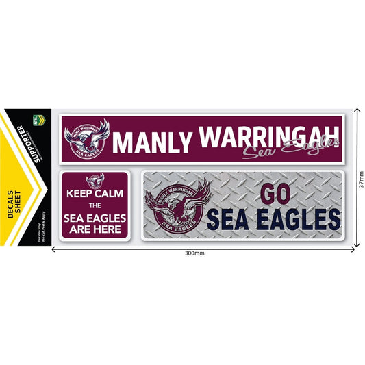 Sea Eagles Car Window Decals (Set of 3)