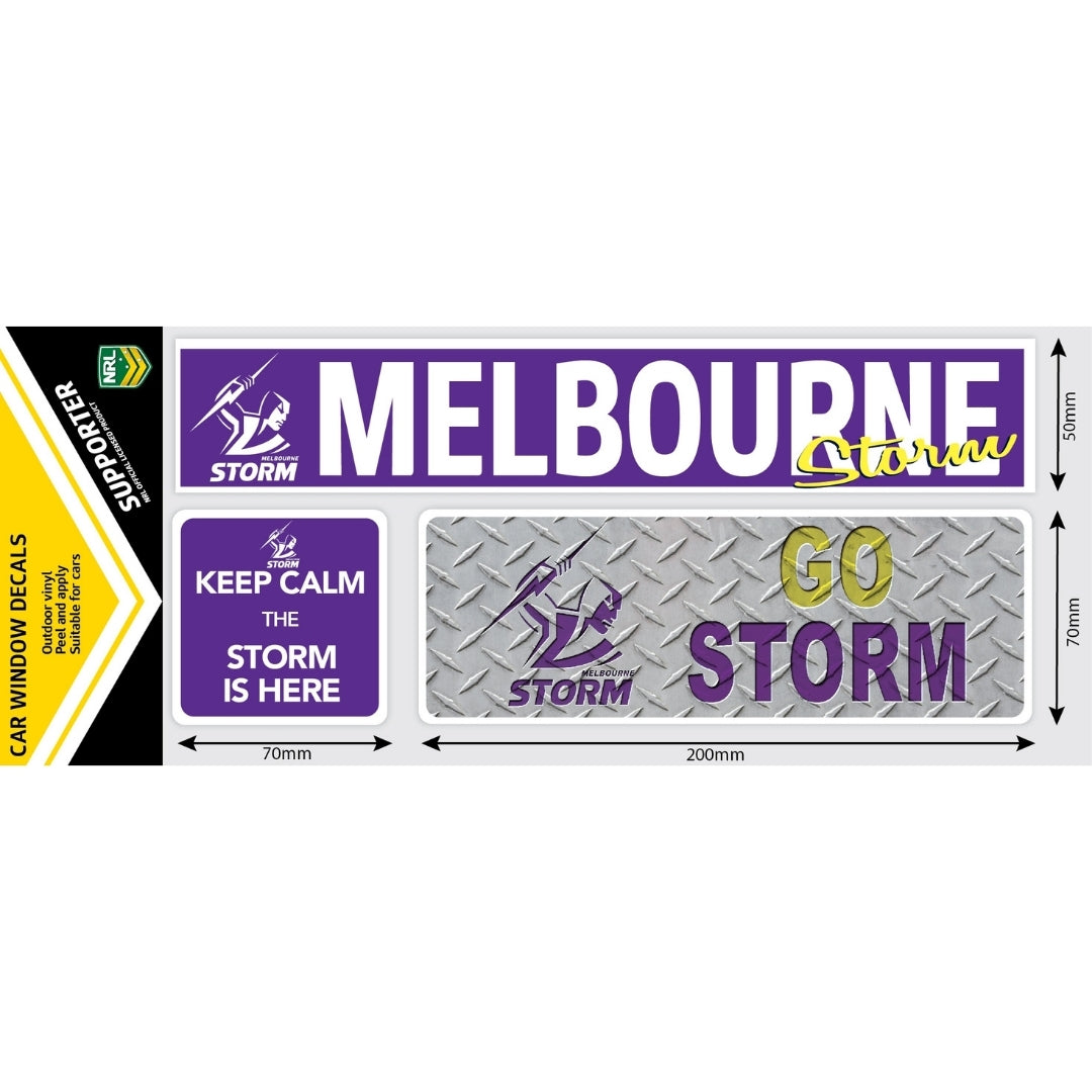 Storms Car Window Decals (Set of 3, 2019)