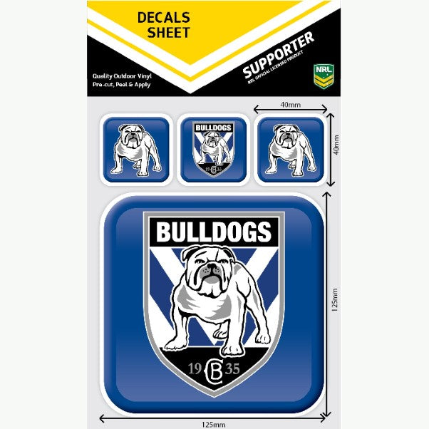 Bulldogs App Icon Decals Sheet