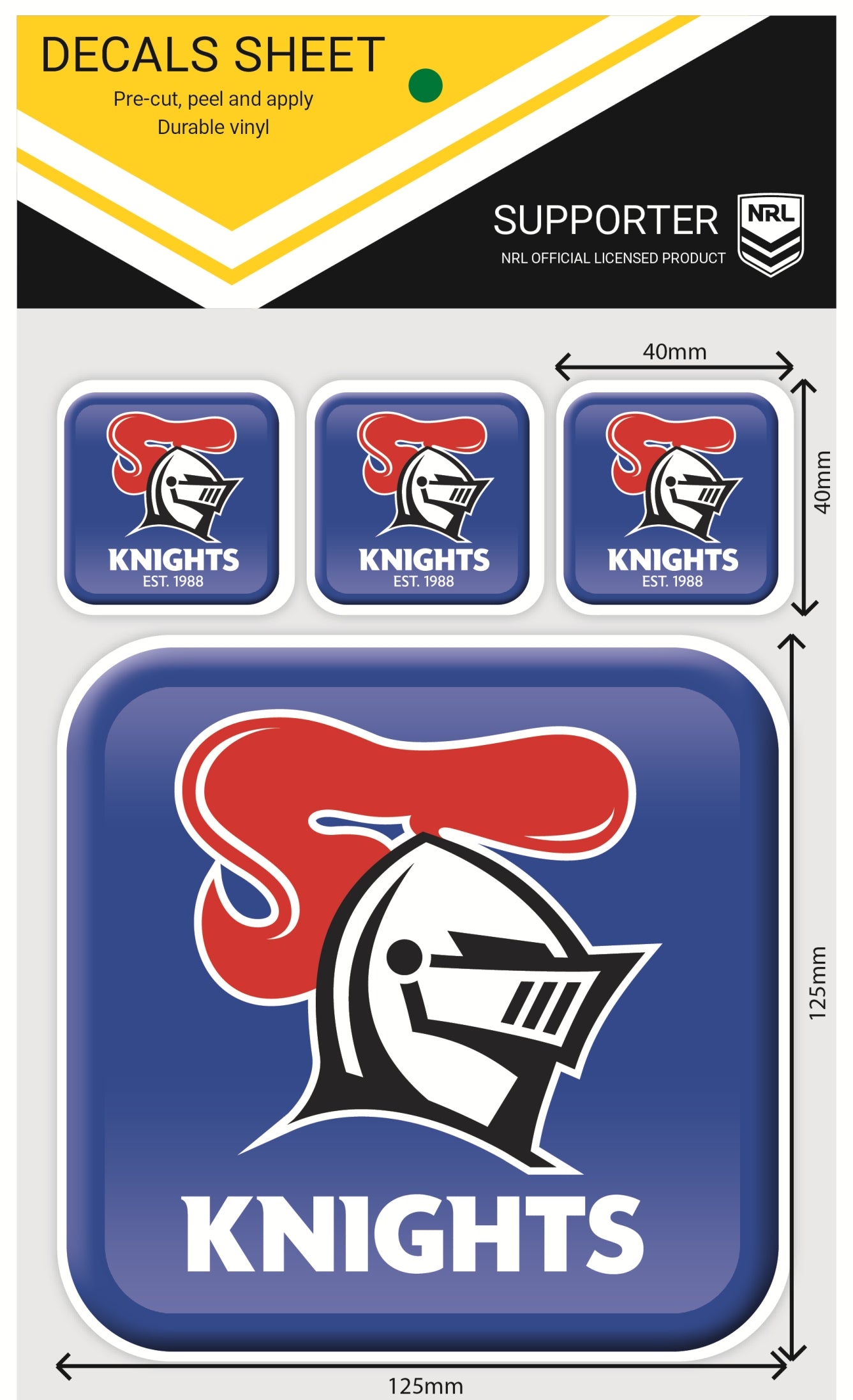 Knights App Icon Decals Sheet (2020)
