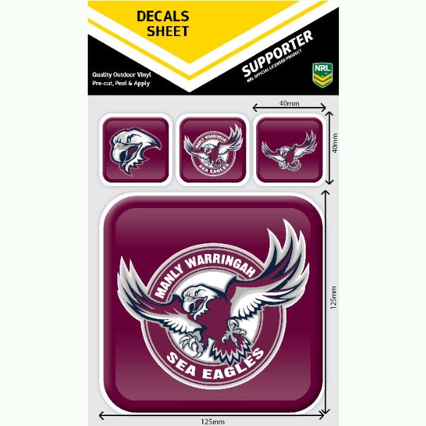 Sea Eagles App Icon Decals Sheet