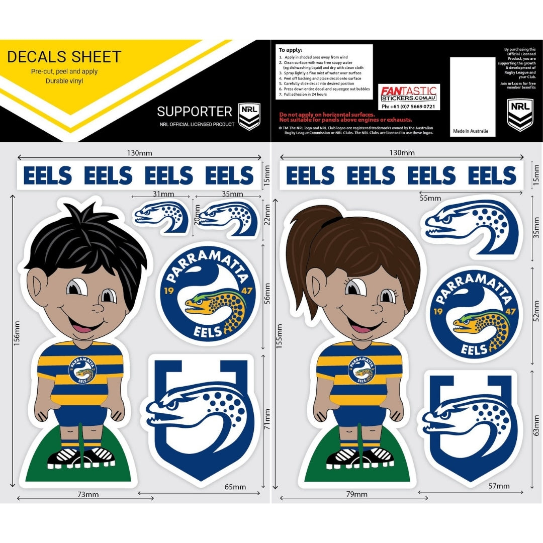 Eels Boy/Girl Decals Sheet
