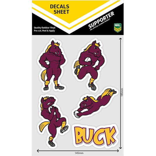 Broncos Mascot Decals Sheet
