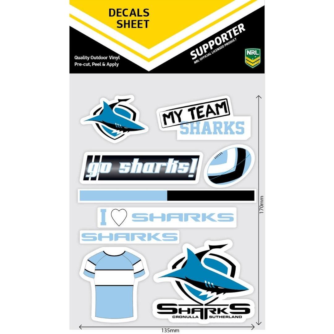 Sharks Mixed Decals Sheet
