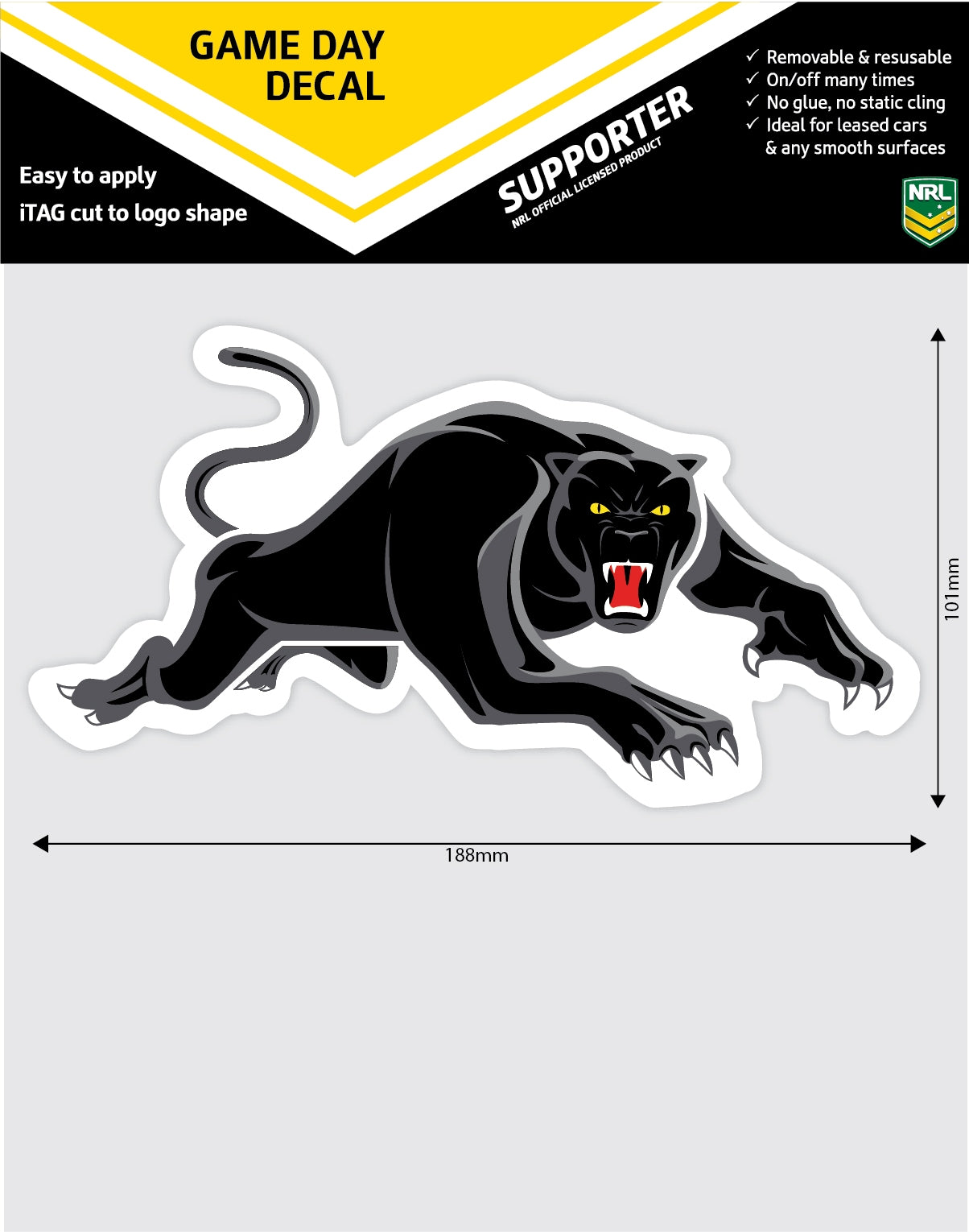 Panthers Game Day Decal (2019)