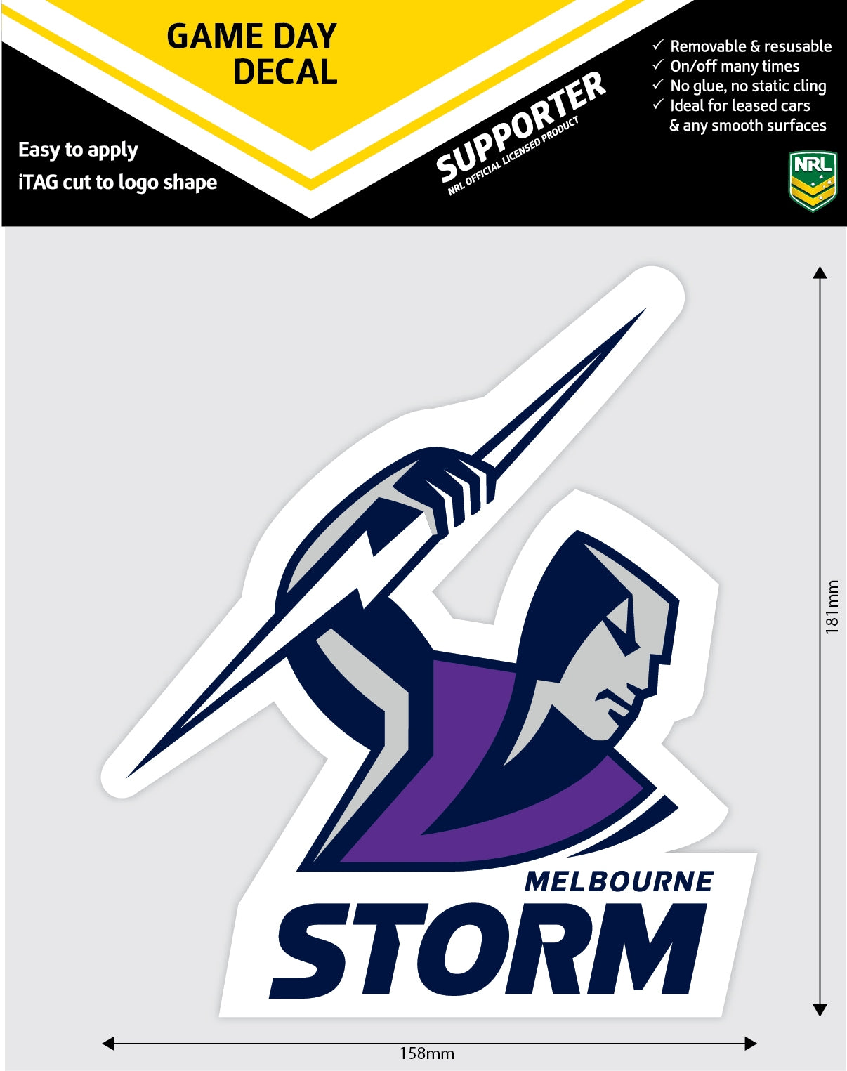 Storm Game Day Decal (2019)
