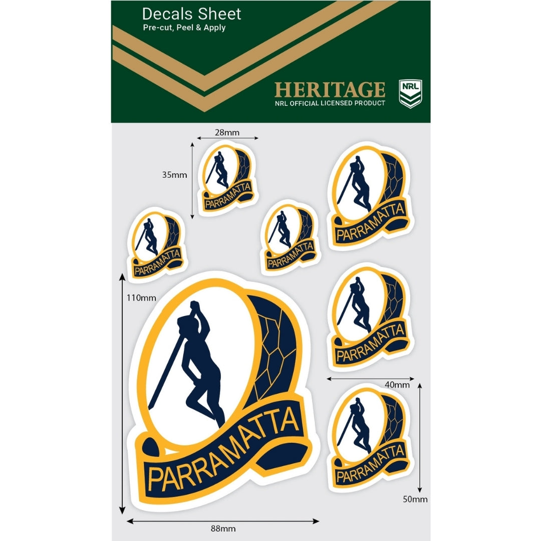 Eels Heritage Decals Sheet