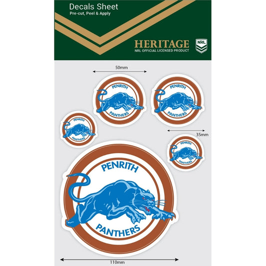 Panthers Heritage Decals Sheet