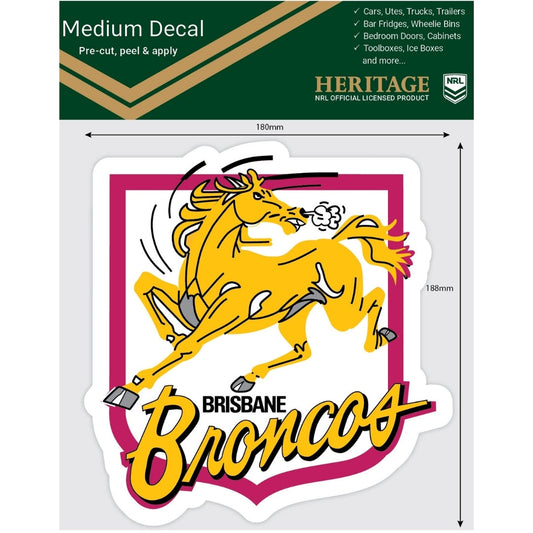 Broncos Heritage Medium Size Decal