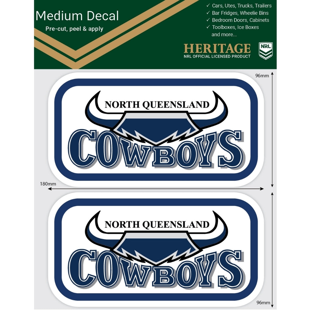 Cowboys Heritage Medium Size Decals