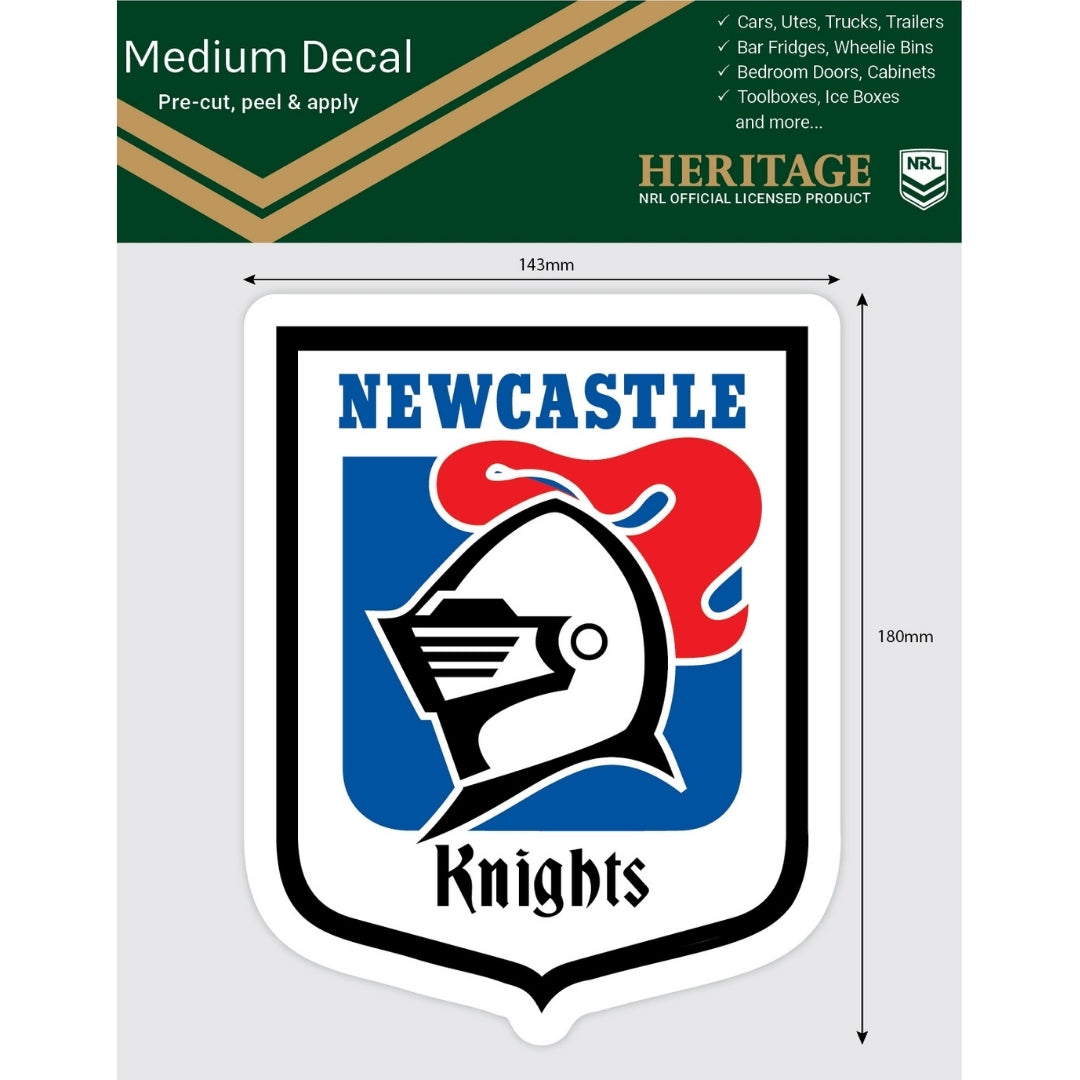 Knights Heritage Medium Size Decals