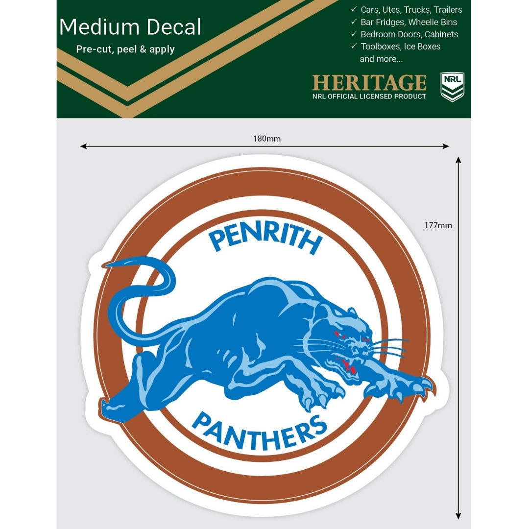 Panthers Heritage Medium Size Decals