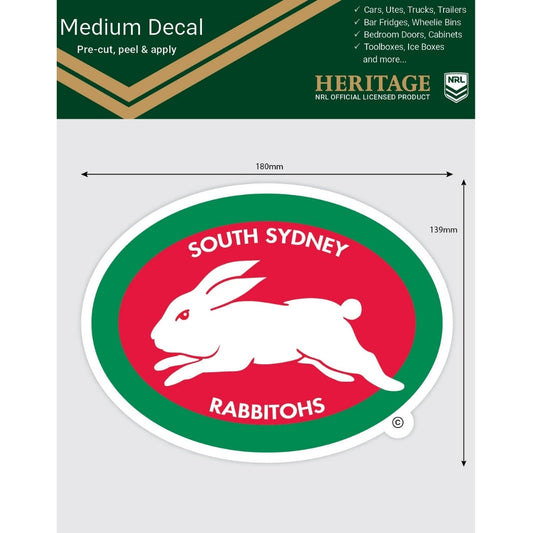 Rabbitohs Heritage Medium Size Decals