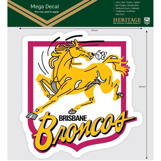 Broncos Heritage Mega Decal