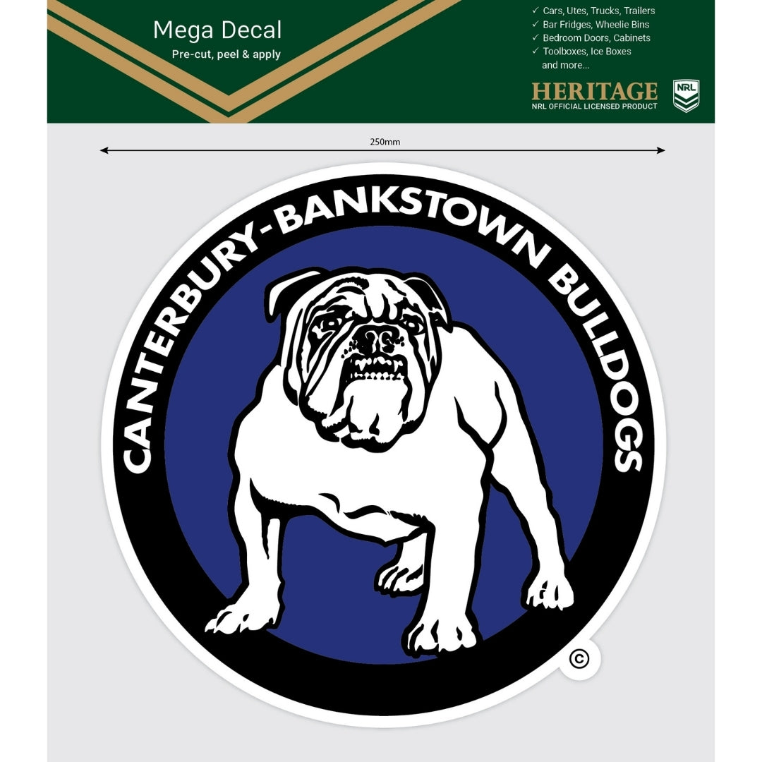 Bulldogs Heritage Mega Decal
