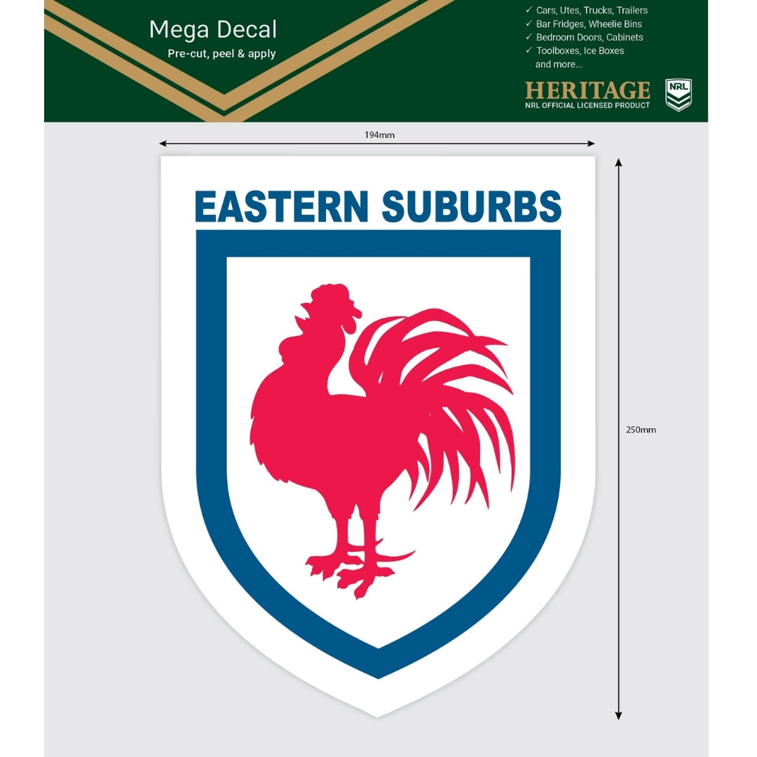 Roosters Heritage Mega Decal