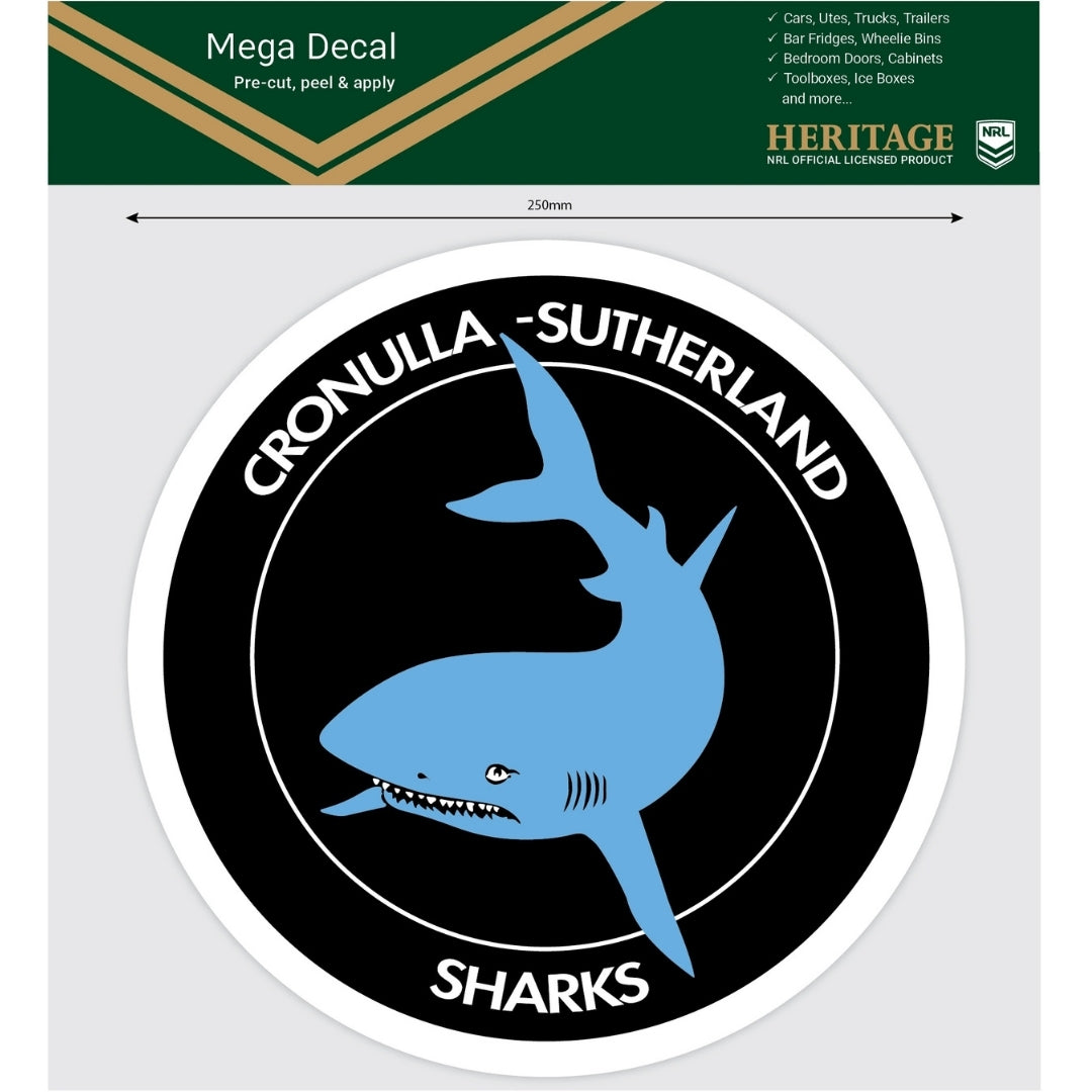 Sharks Heritage Mega Decal
