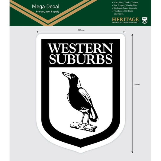 Western Suburbs Heritage Mega Decal
