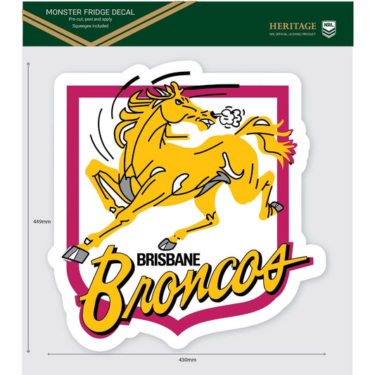 Broncos Heritage Monster Fridge Decal