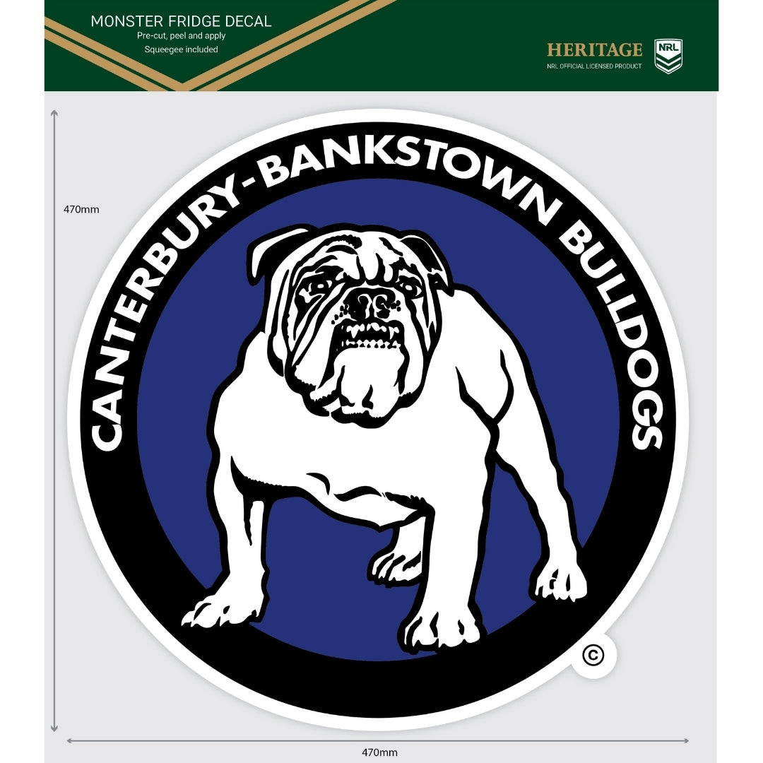 Bulldogs Heritage Monster Fridge Decal