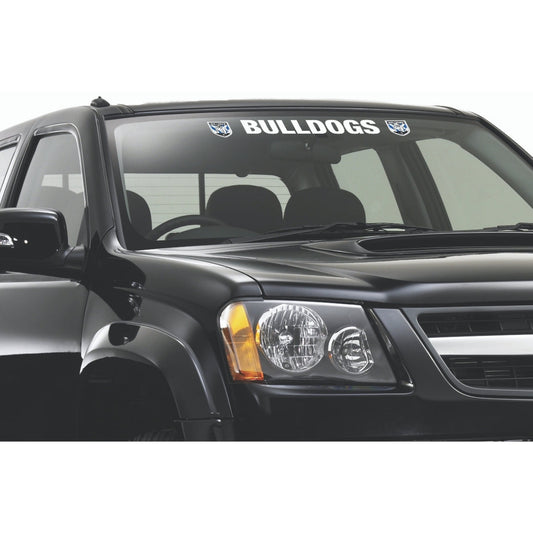 Bulldogs White Vinyl Lettering