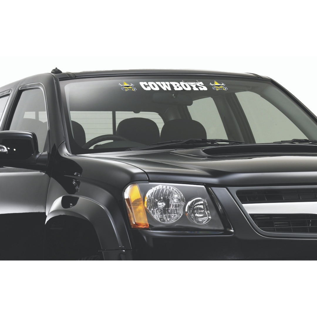 Cowboys White Vinyl Lettering