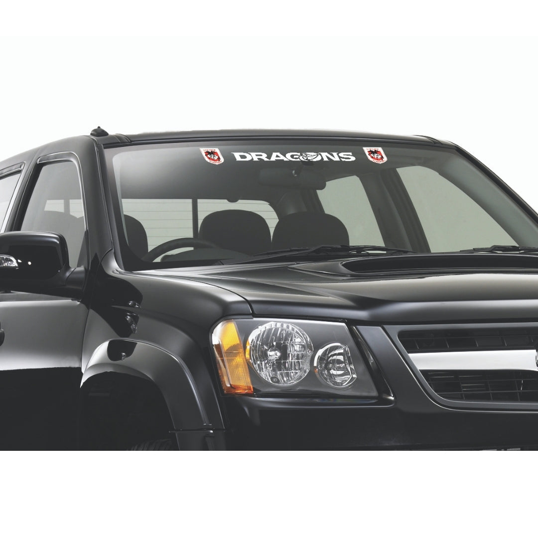 Dragons White Vinyl Lettering