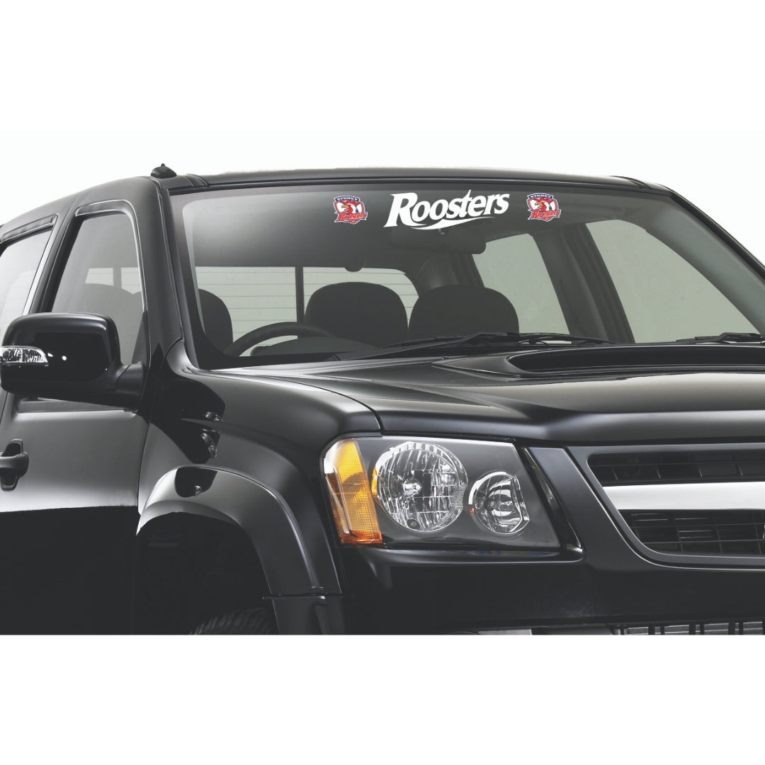 Roosters White Vinyl Lettering