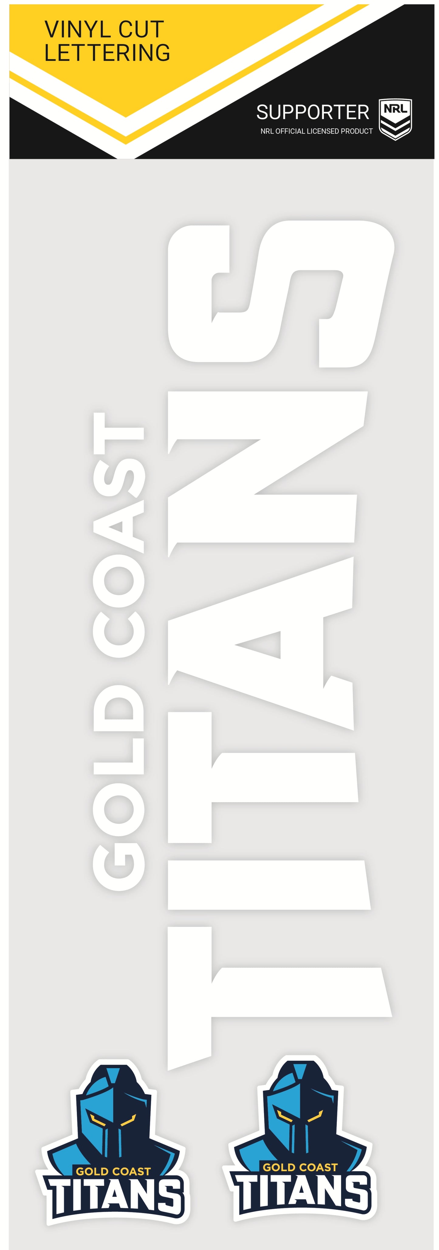 Titans White Vinyl Lettering (2022)