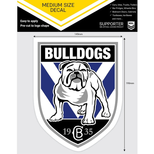 Bulldogs Medium Size Decals