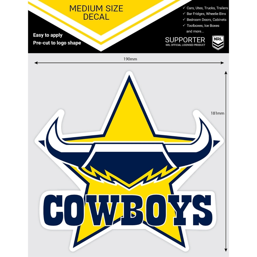 Cowboys Medium Size Decals