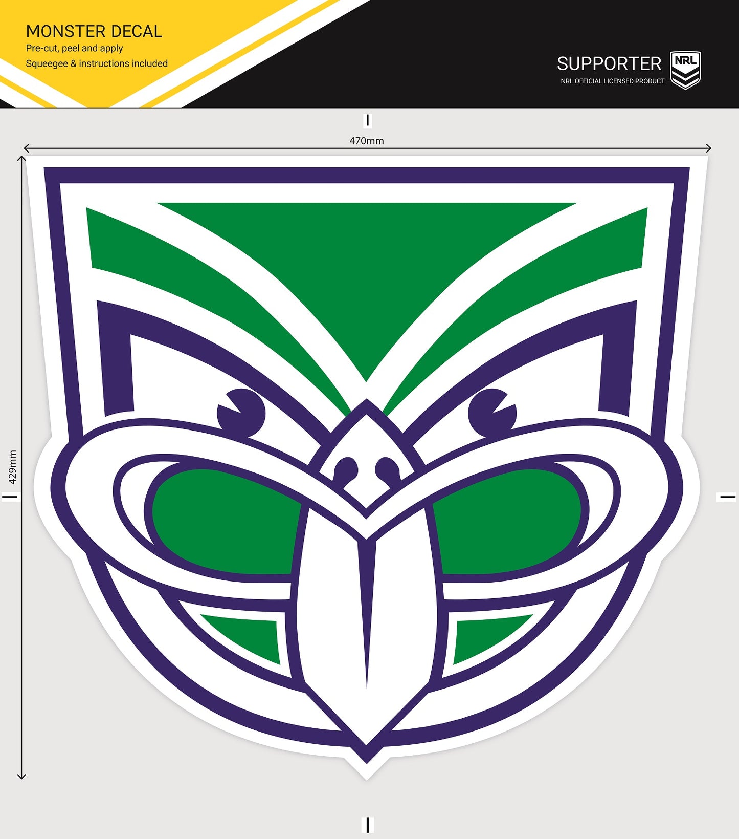 Warriors Monster Decal Secondary Logo (2021)