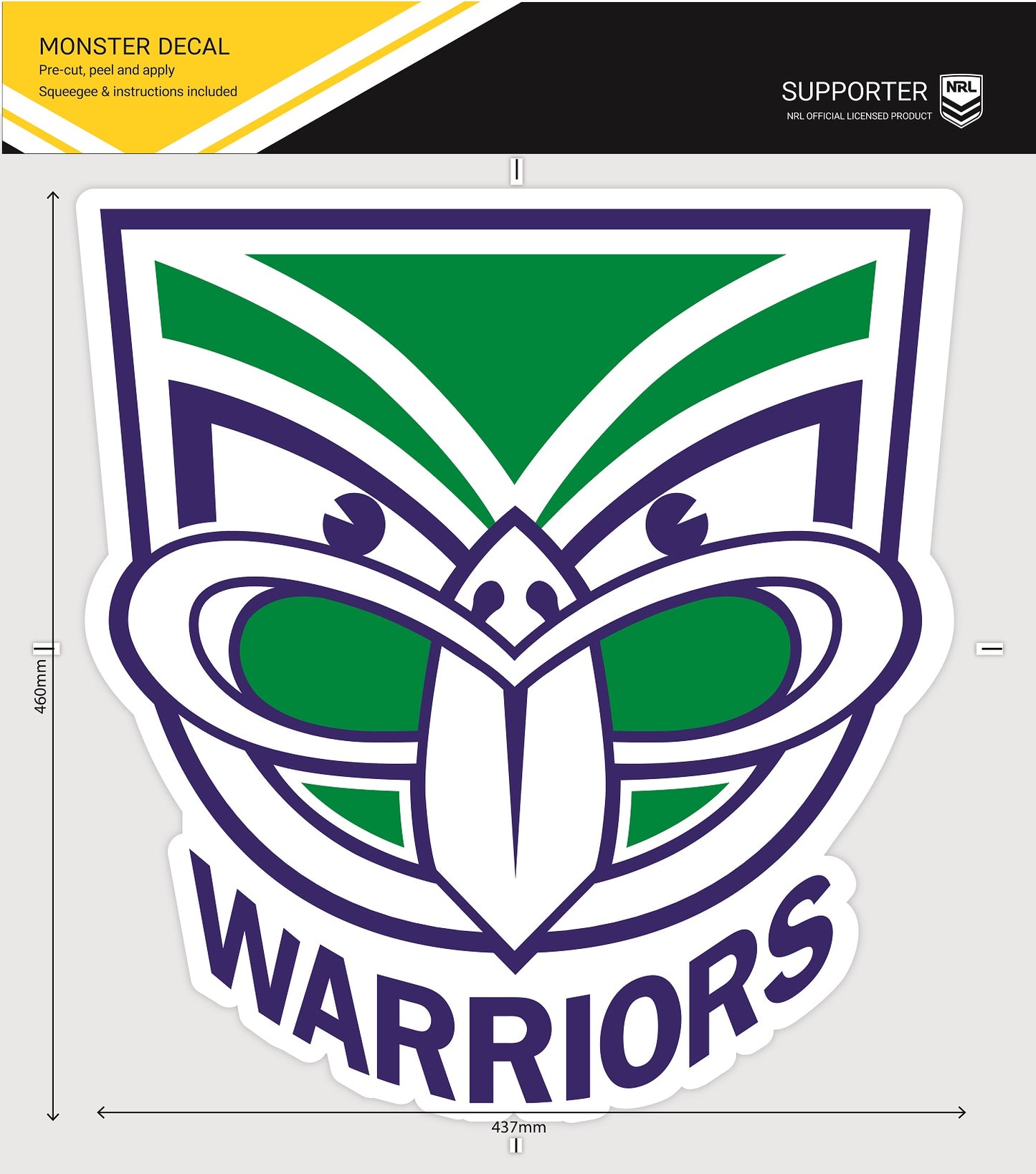 Warriors Monster Decal (2021)