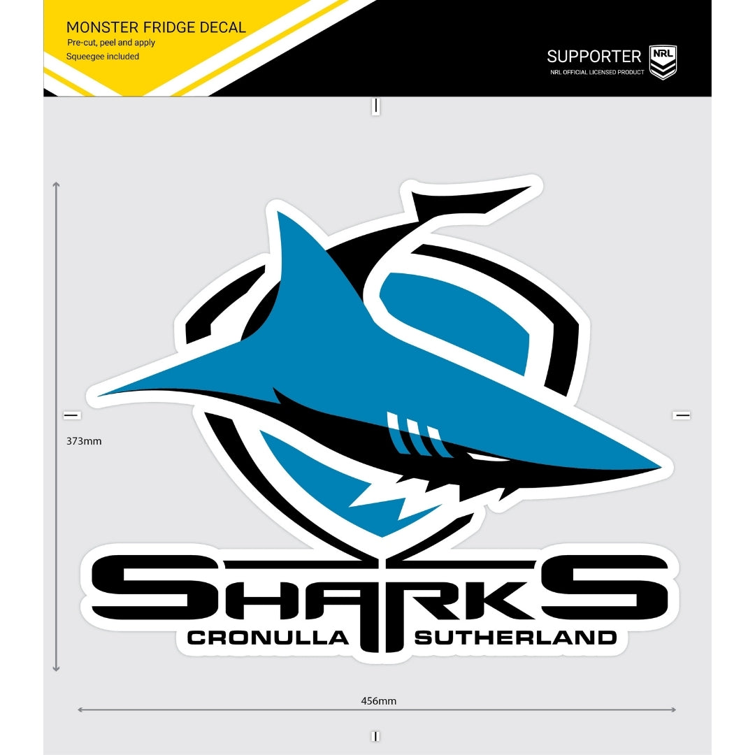 Sharks Monster Fridge Decal