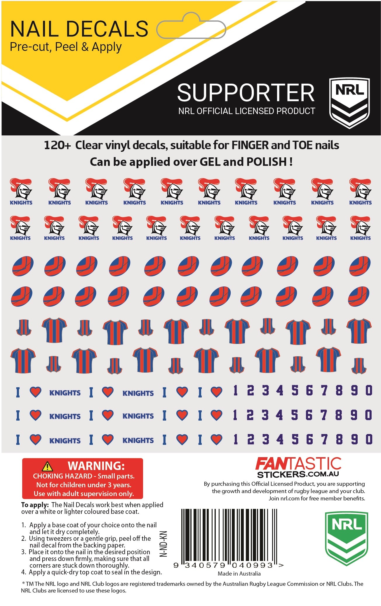 Knights Nail Decals (2020)