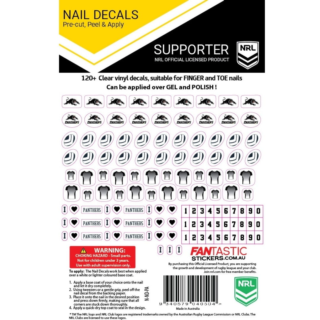 Panthers Nail Decals (2019)