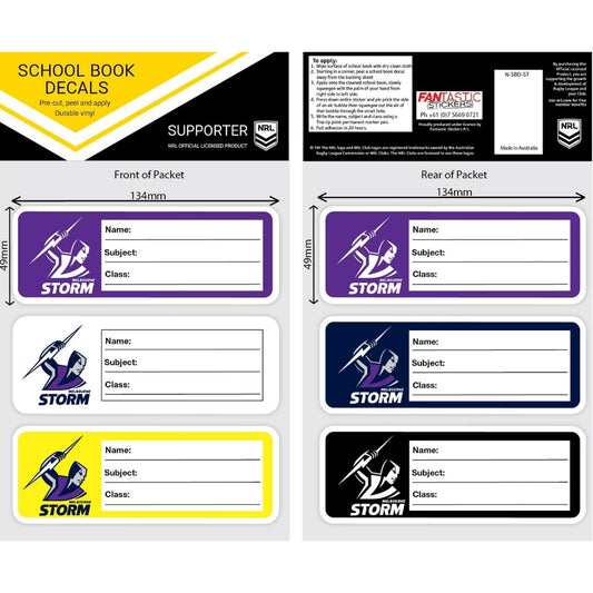 Storm School Book Decals (2019)