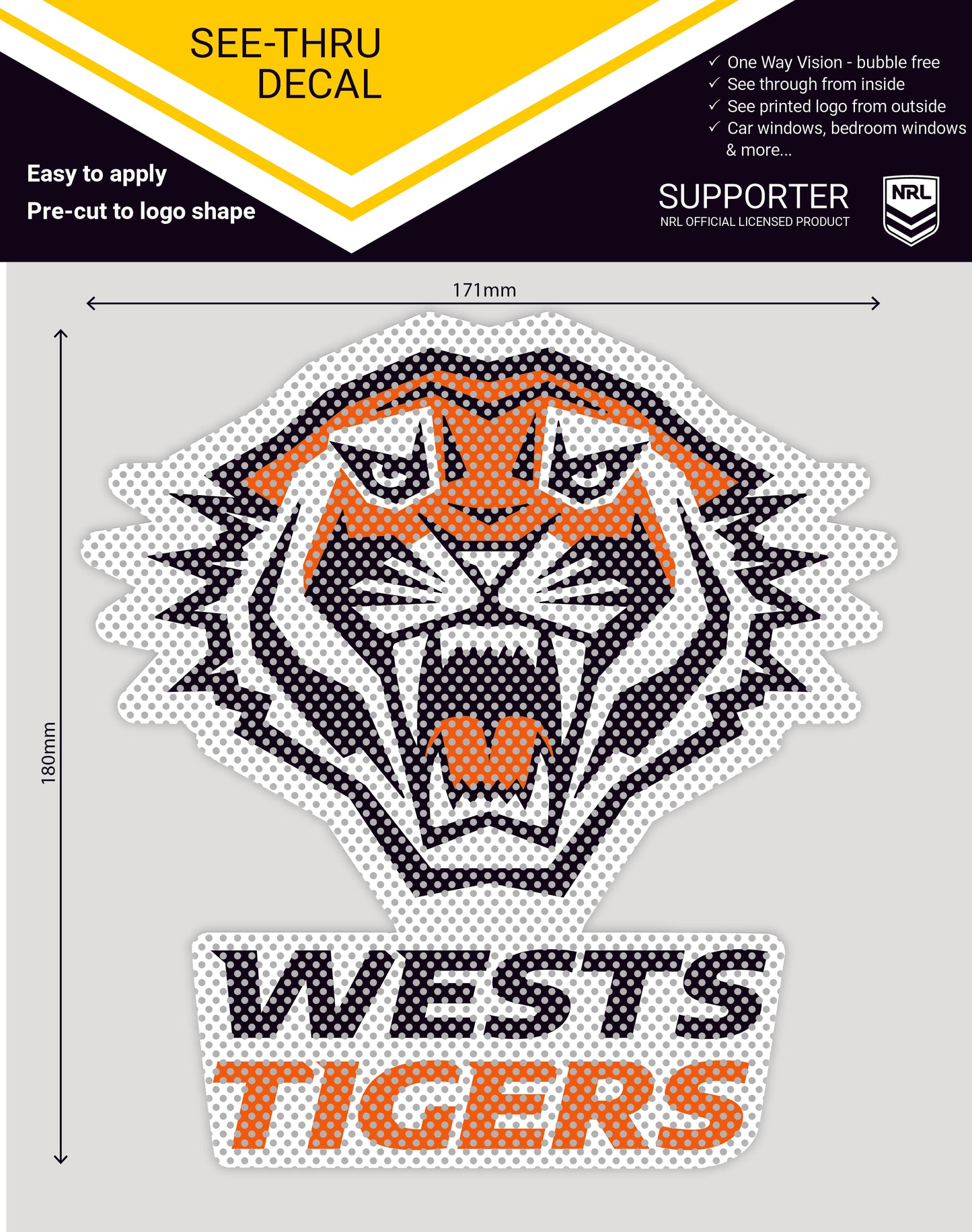 Wests Tigers See-Thru Logo (2022)