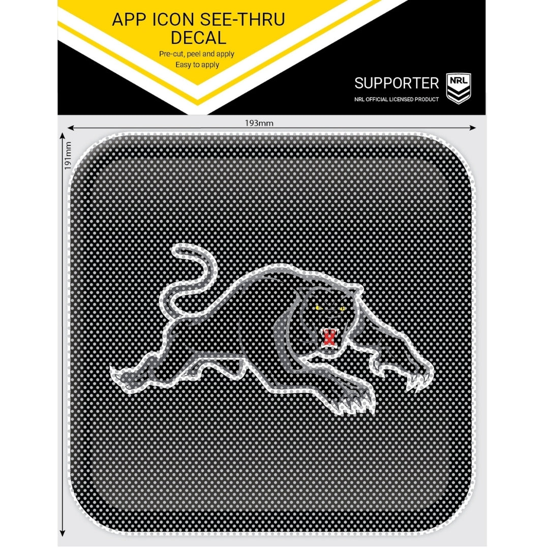 Panthers App Icon See-Thru Decal (2018)