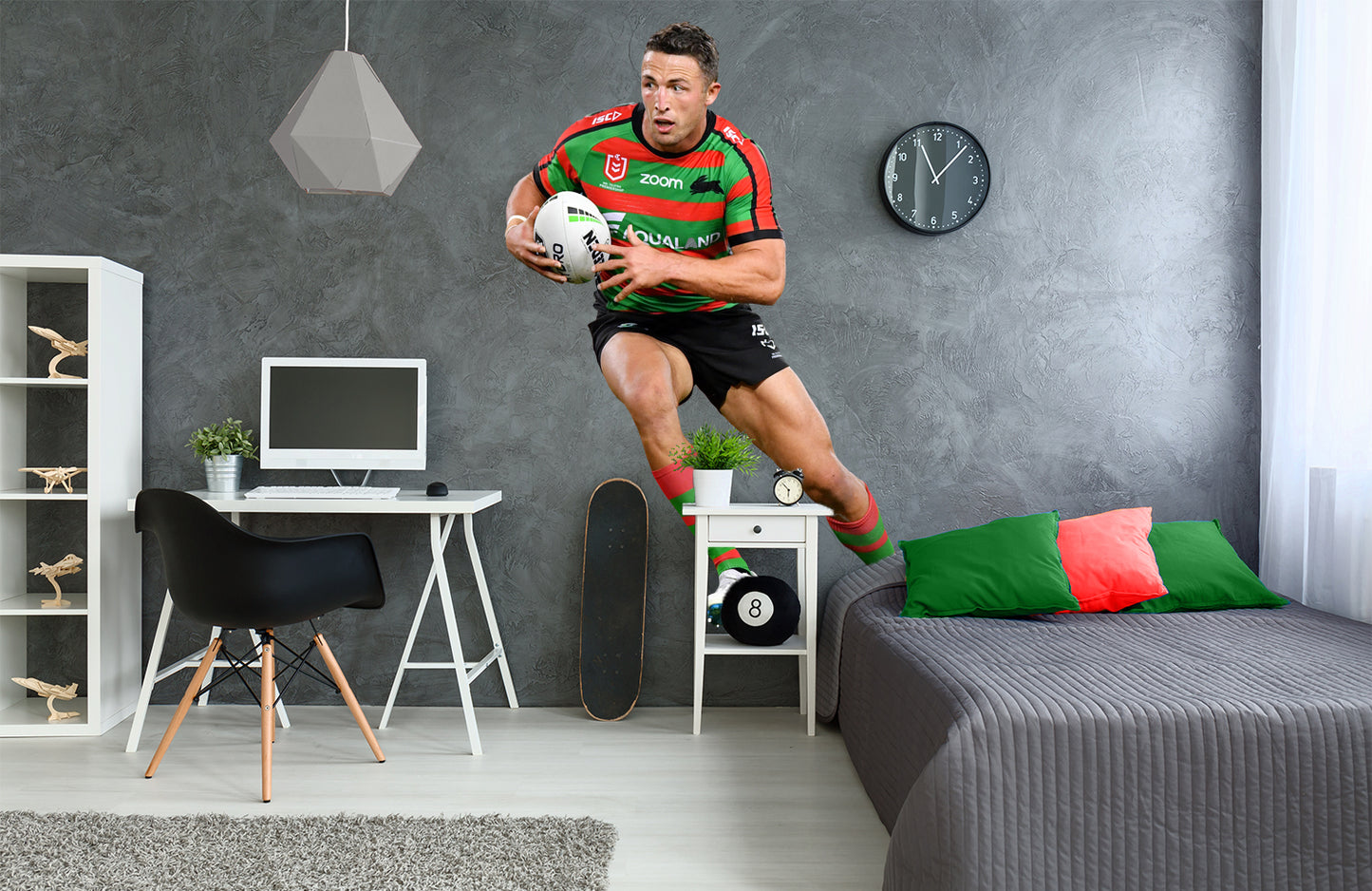 Sam Burgess Player Wall Decal 2019 Rabbitohs Captain