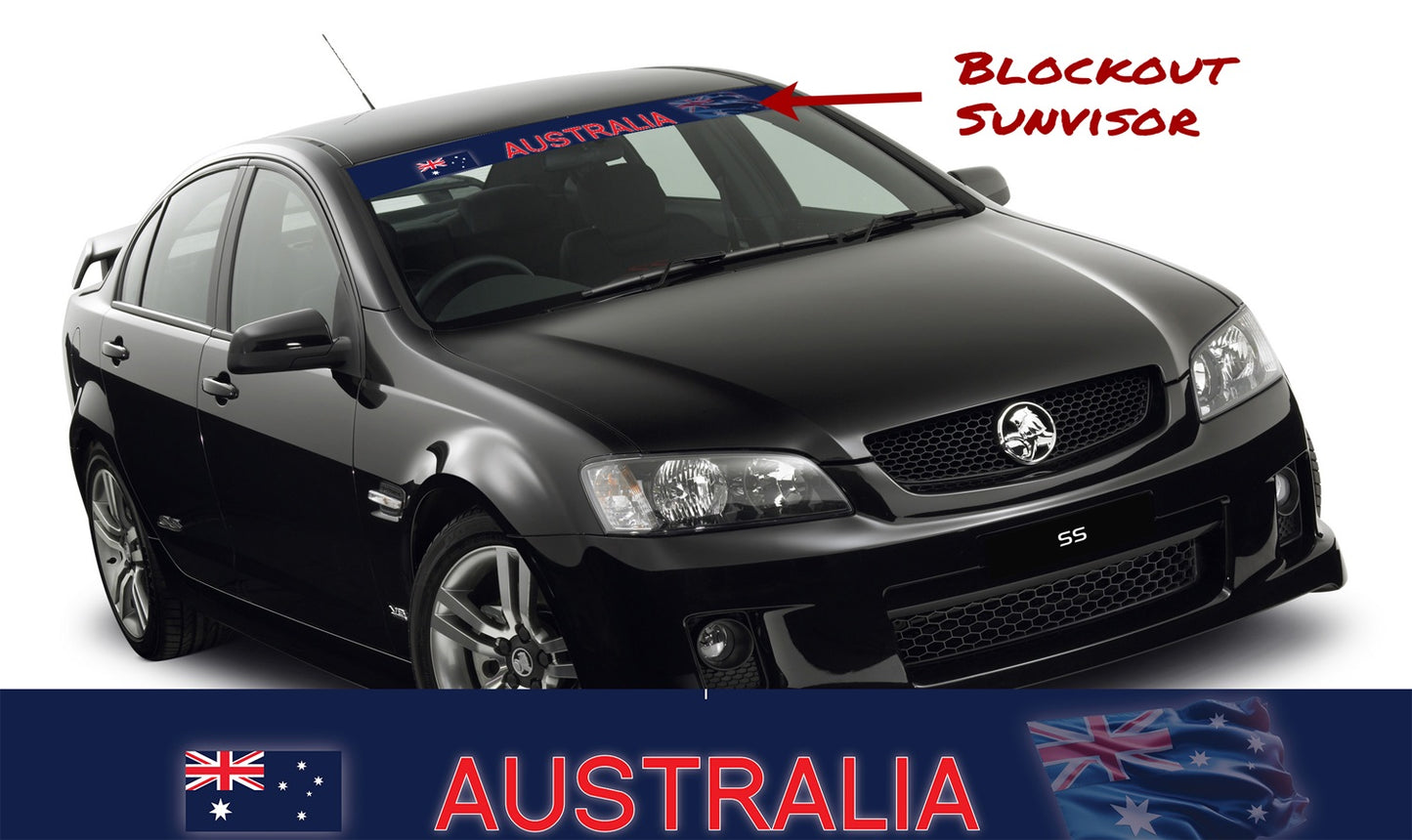 Australian Flag Block Out Sun Visor