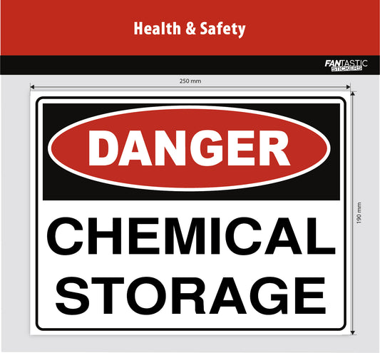 Chemical Storage Foamboard Sign