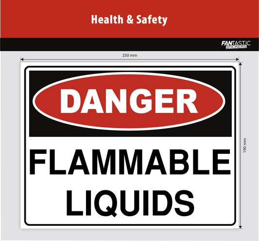 Flammable Liquids Foamboard Sign