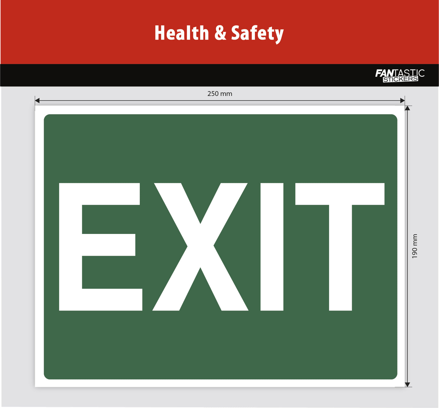 Exit Foamboard Sign