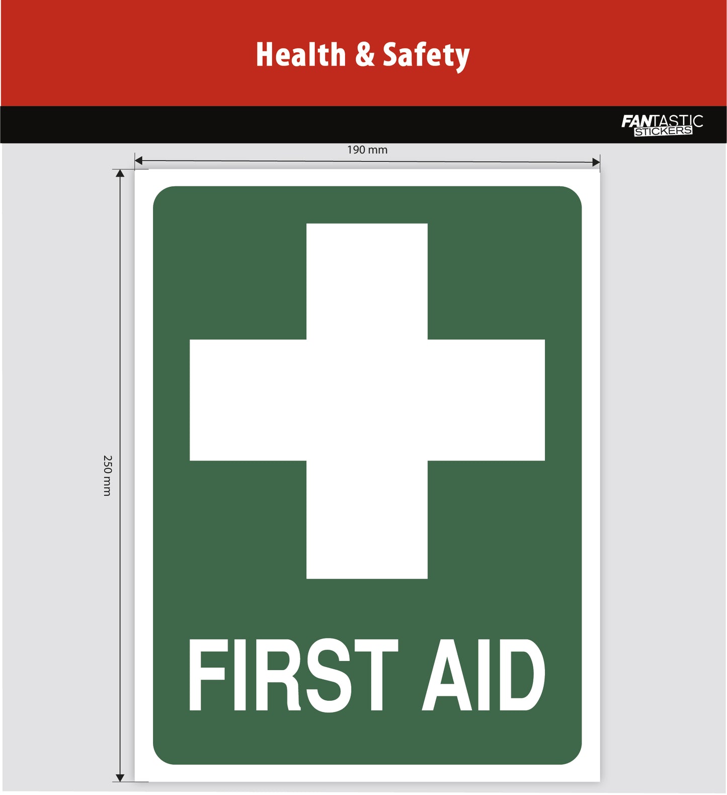 First Aid Foamboard Sign