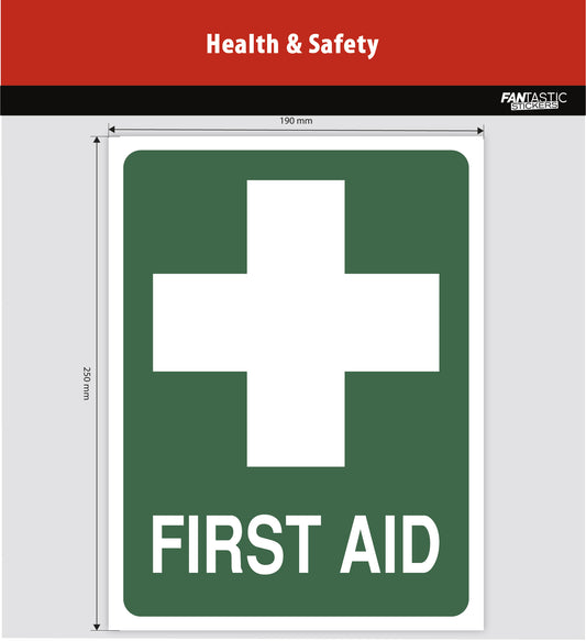 First Aid Foamboard Sign