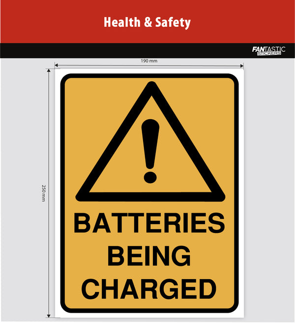 Batteries Being Charged Foamboard Sign – FANtastic Stickers