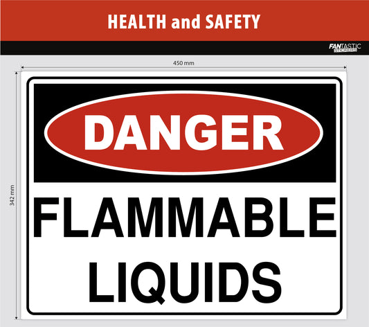Flammable Liquid Foamboard Sign (45cm)